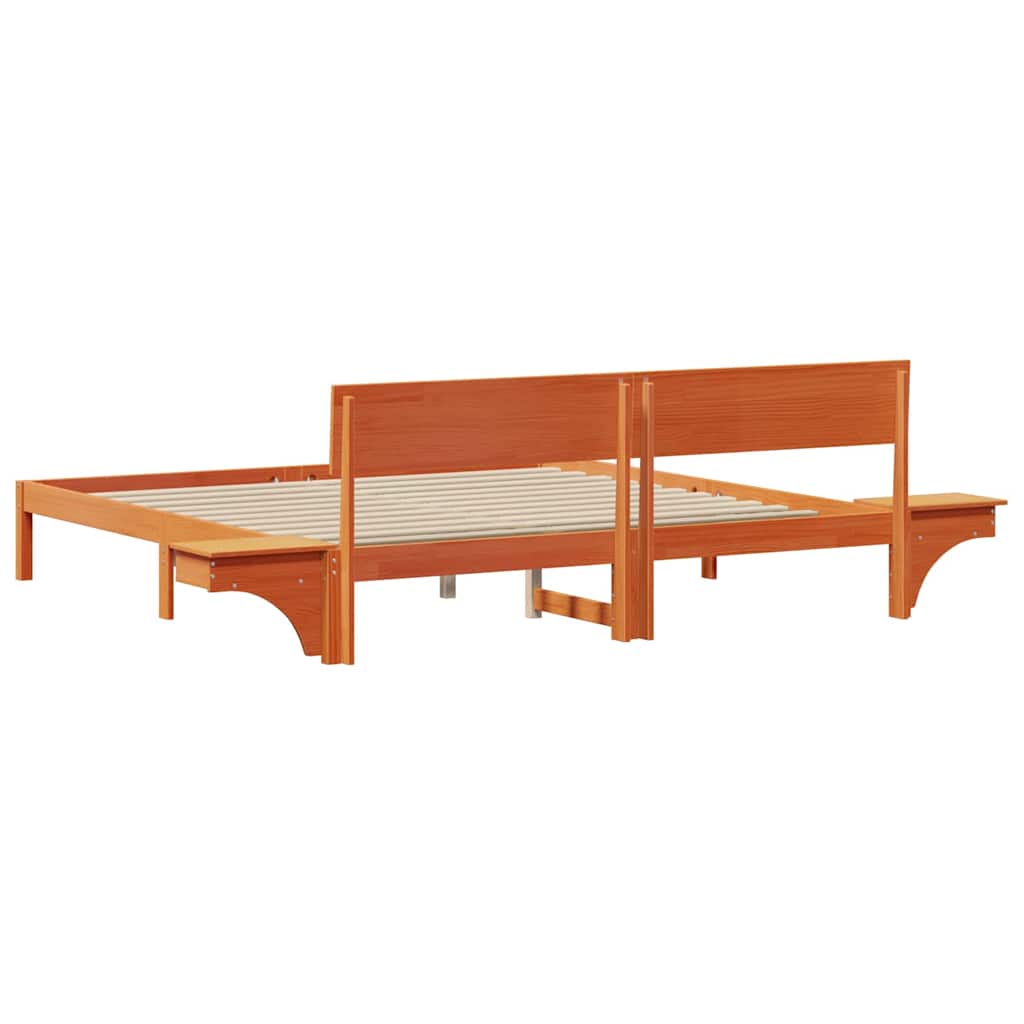 Bedframe Wasbruin 200 x 200 cm Massief grenenhout is nu te koop bij PeponiXL, paradijselijk wonen!