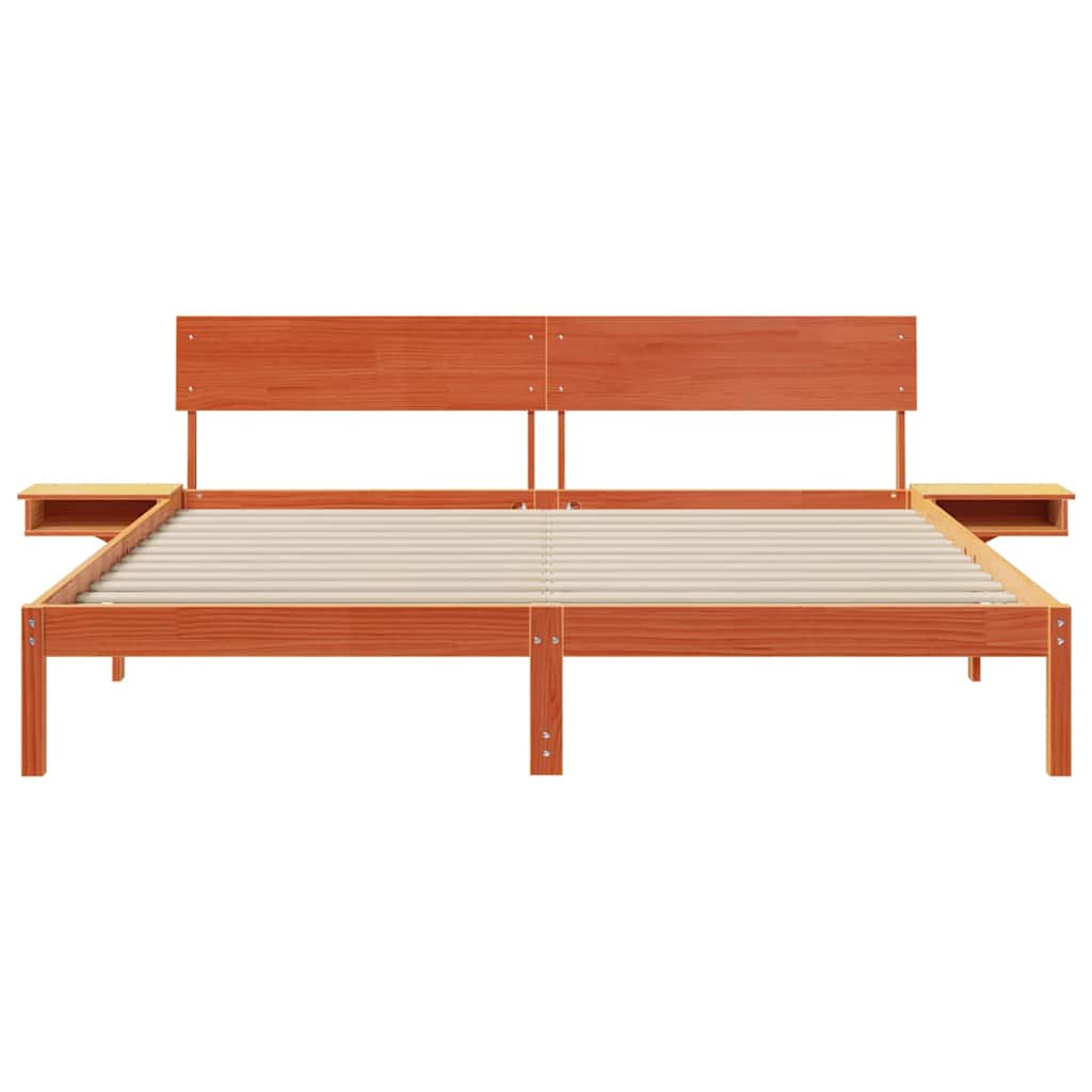 Bedframe Wasbruin 200 x 200 cm Massief grenenhout is nu te koop bij PeponiXL, paradijselijk wonen!