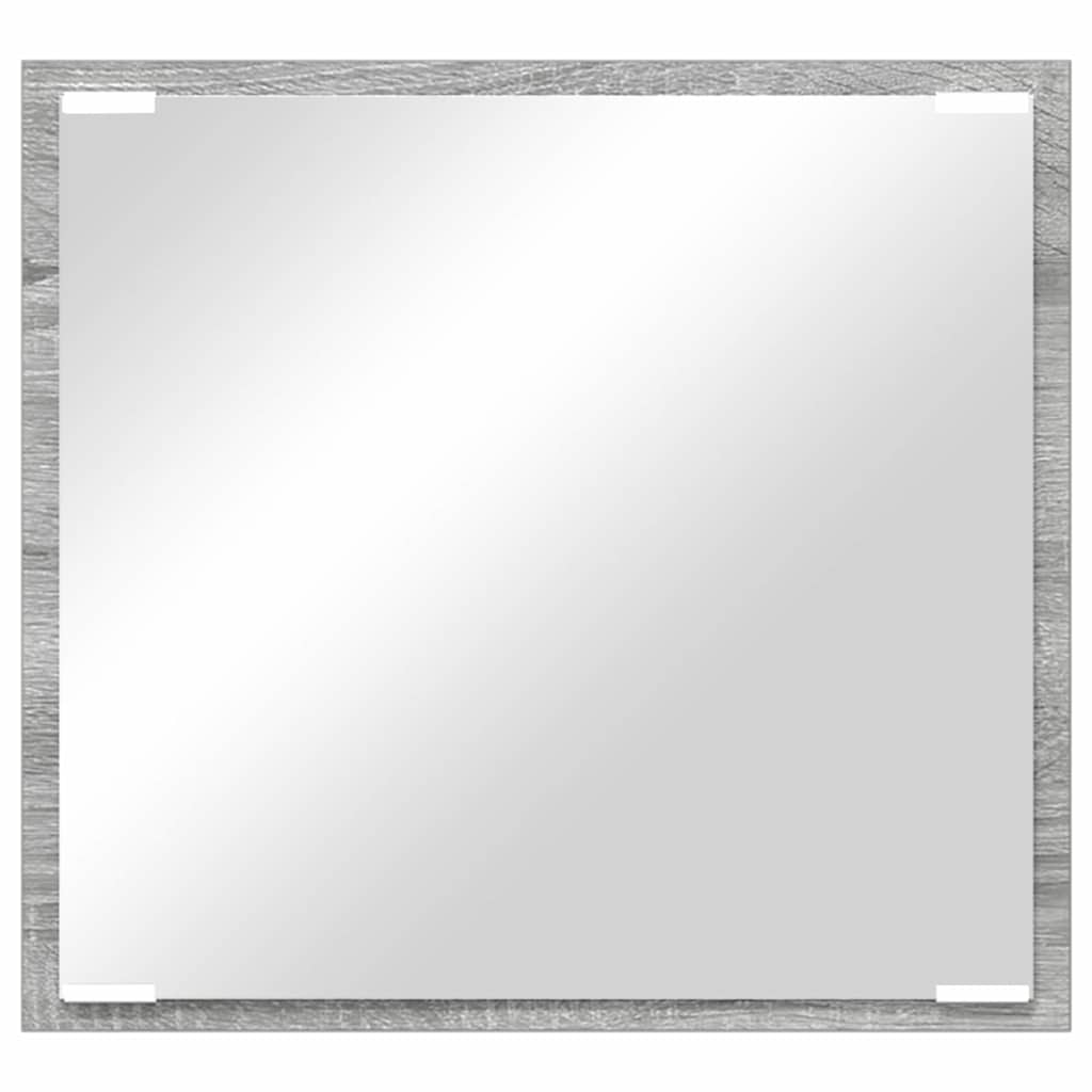 LED Badkamer Spiegel Grijs Sonoma 40 x 37 x 8.5 cm Bewerkt hout is nu te koop bij PeponiXL, paradijselijk wonen!