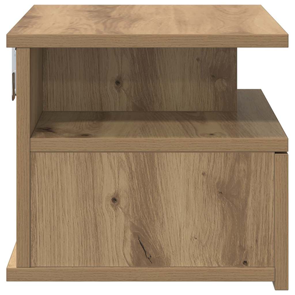 Vliegend Nachtkastje Artisan Eiken 40 x 31 x 28 cm Bewerkt hout is nu te koop bij PeponiXL, paradijselijk wonen!