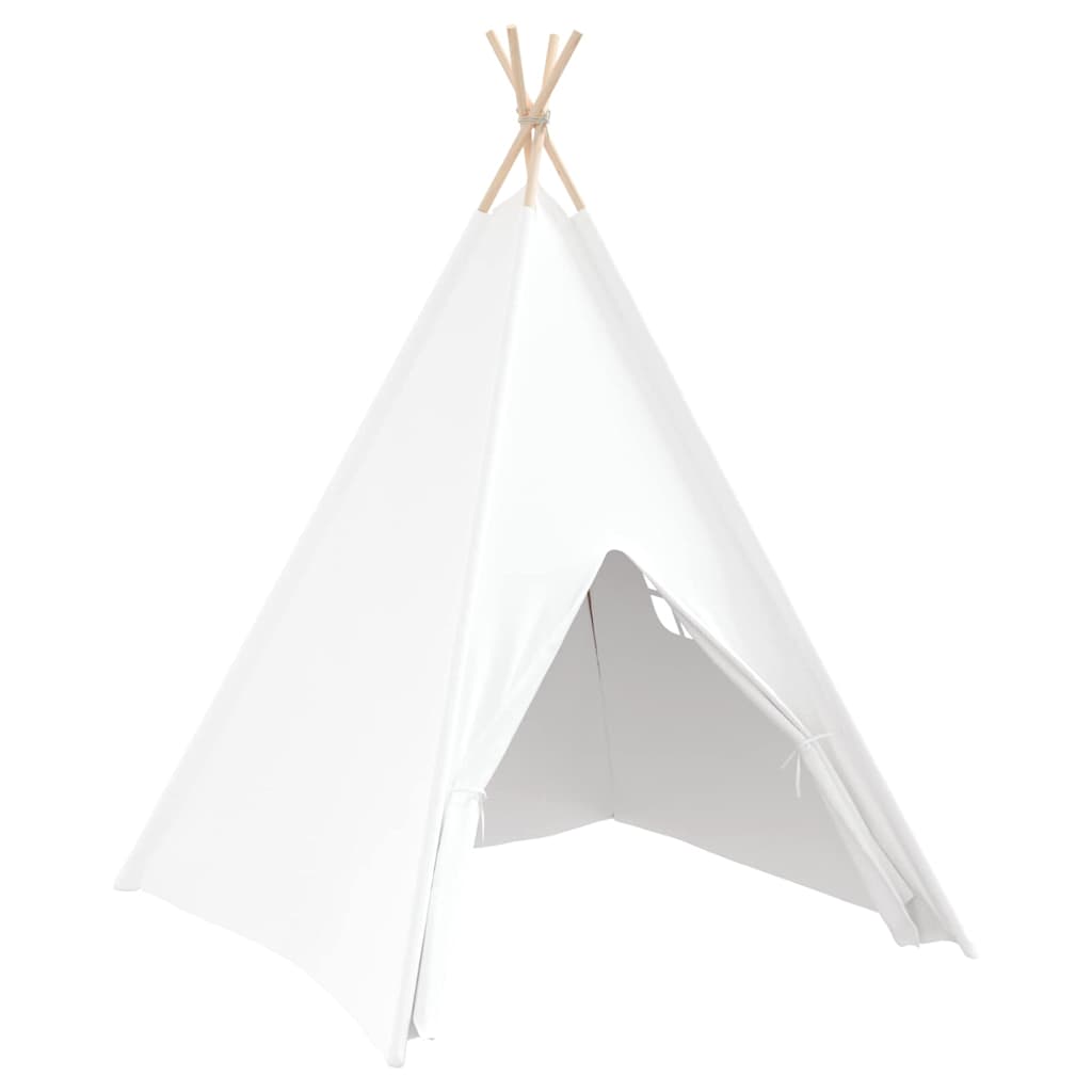 Teepee Tent Wit 120 x 120 x 150 cm Stof en Plastic is nu te koop bij PeponiXL, paradijselijk wonen!