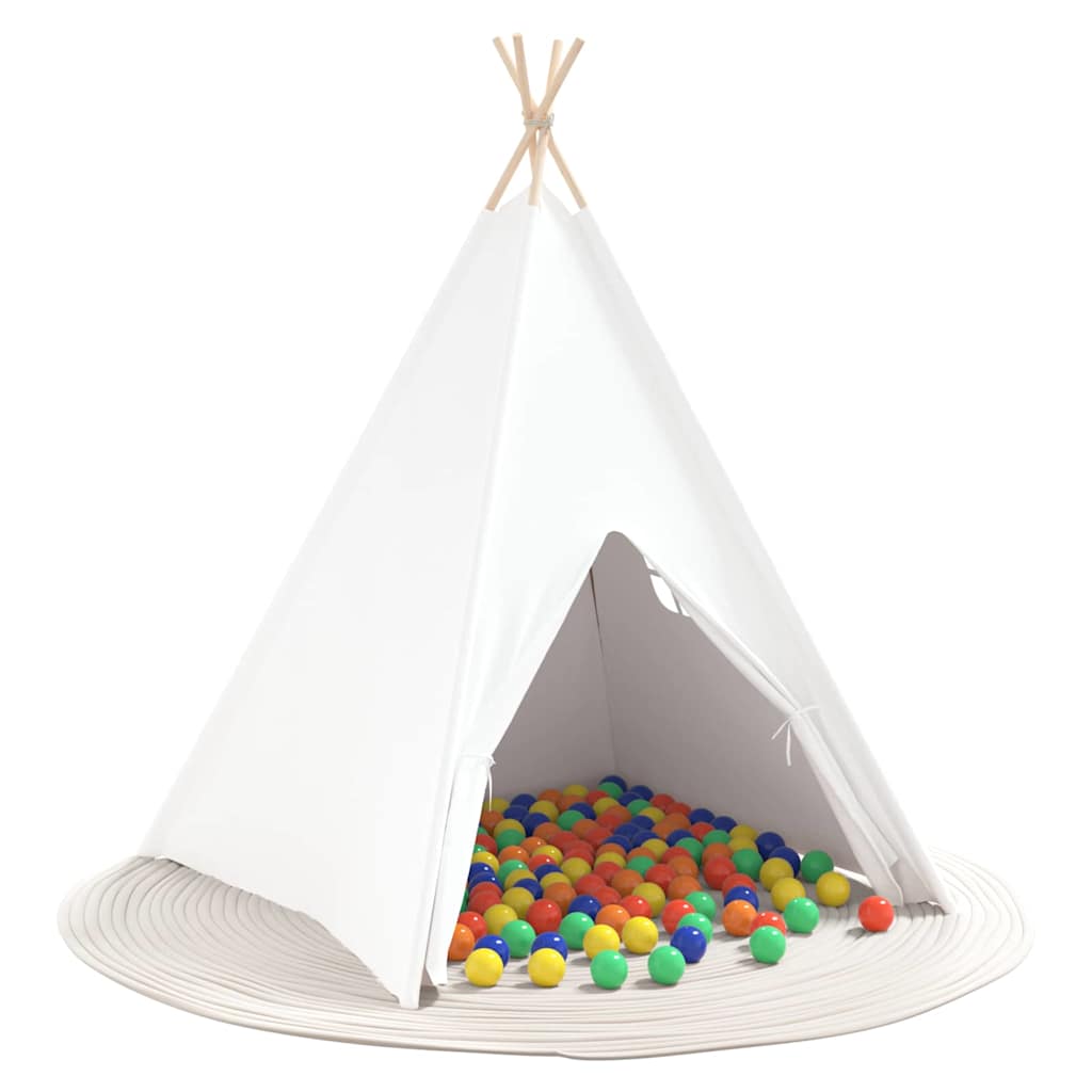 Teepee Tent Wit 120 x 120 x 150 cm Stof en Plastic is nu te koop bij PeponiXL, paradijselijk wonen!
