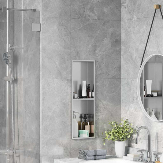 Douche Niche Zilver 60 x 20 x 9,5 cm Roestvrij staal is nu te koop bij PeponiXL, paradijselijk wonen!