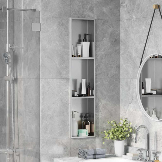 Douche Niche Zilver 90 x 20 x 9,5 cm Roestvrij staal is nu te koop bij PeponiXL, paradijselijk wonen!