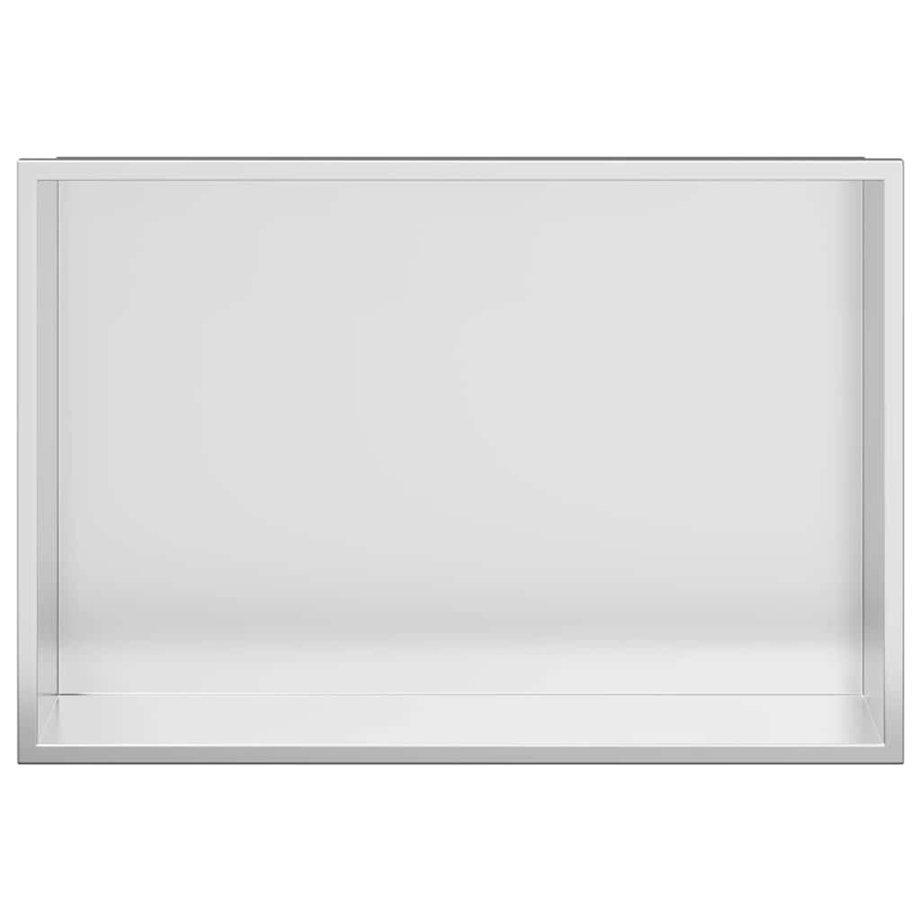 Douche Niche Zilver 45 x 30 x 9.5 cm Roestvrij staal is nu te koop bij PeponiXL, paradijselijk wonen!