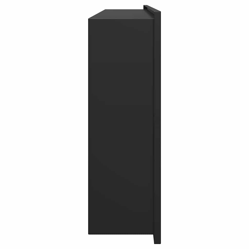 Douche Niche Zwart 75 x 30 x 9,5 cm Roestvrij staal is nu te koop bij PeponiXL, paradijselijk wonen!