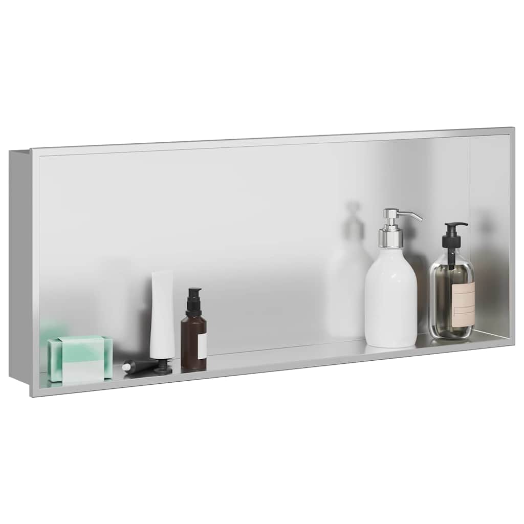 Douche Niche Zilver 75 x 30 x 9,5 cm Roestvrij staal is nu te koop bij PeponiXL, paradijselijk wonen!