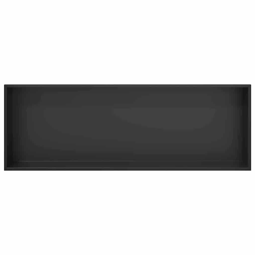 Douche Niche Zwart 90 x 30 x 9,5 cm Roestvrij staal is nu te koop bij PeponiXL, paradijselijk wonen!