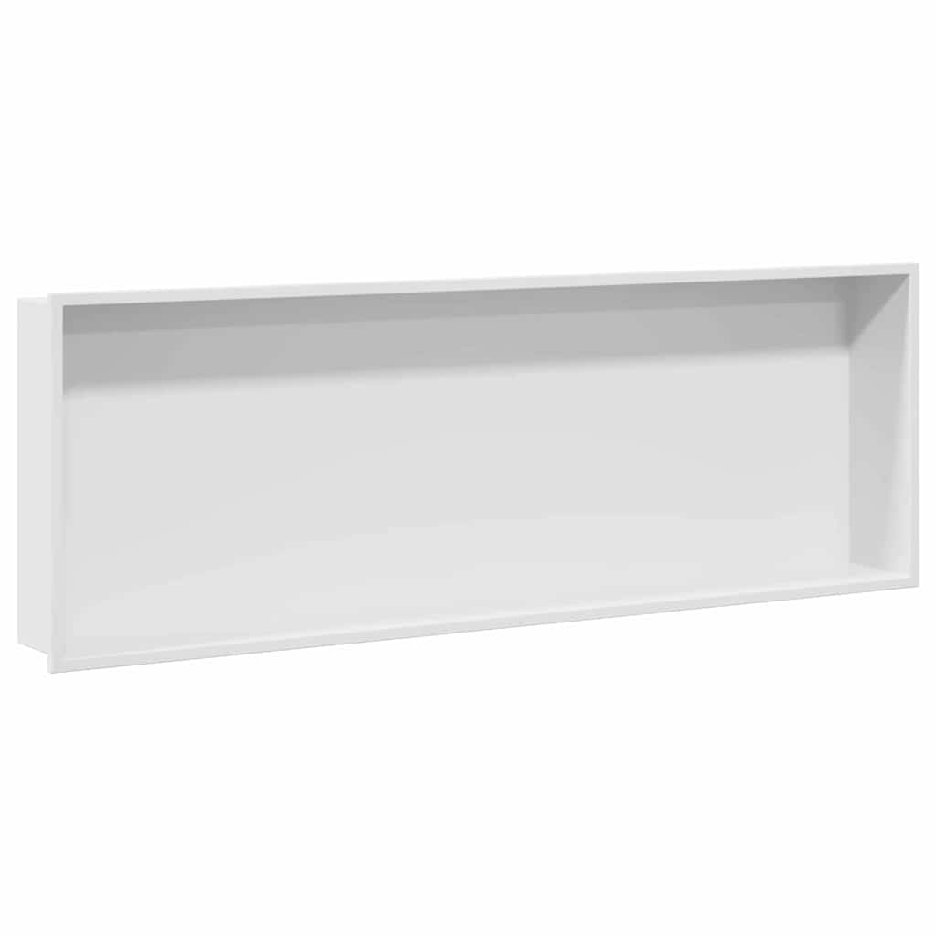 Douche Niche Wit 90 x 30 x 9,5 cm Roestvrij staal is nu te koop bij PeponiXL, paradijselijk wonen!