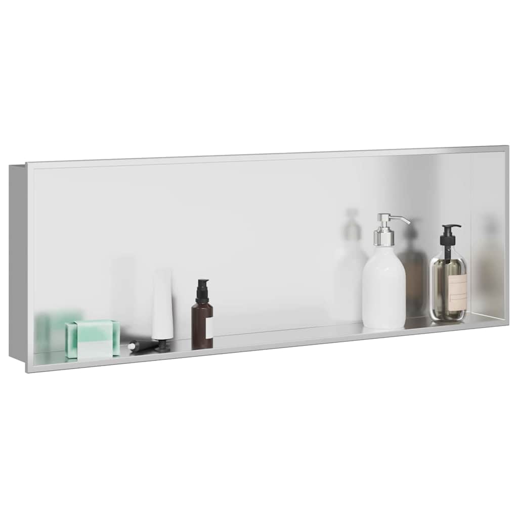 Douche Niche Zilver 90 x 30 x 9,5 cm Roestvrij staal is nu te koop bij PeponiXL, paradijselijk wonen!