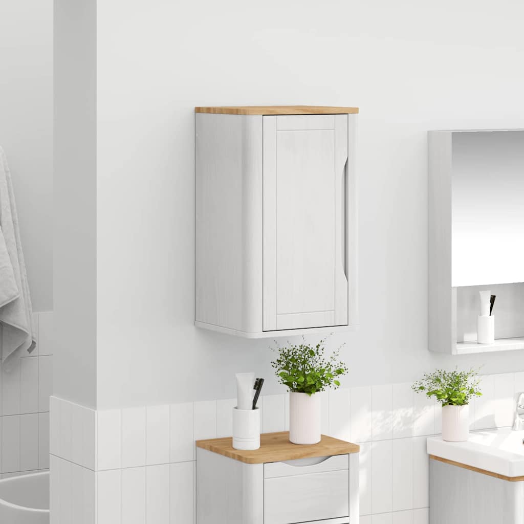 Badkamer wandkast FLORO Wit 35 x 30 x 60 cm Massief Vurenhout is nu te koop bij PeponiXL, paradijselijk wonen!