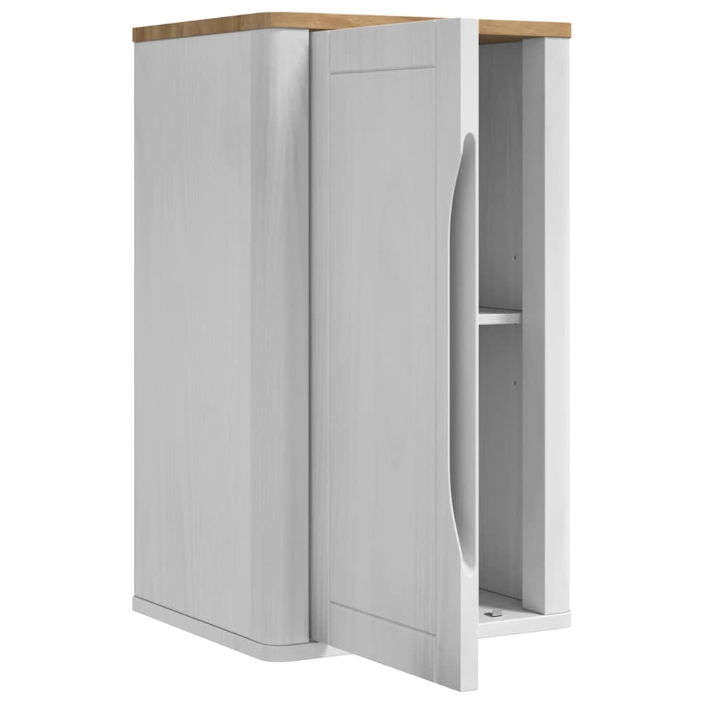 Badkamer wandkast FLORO Wit 35 x 30 x 60 cm Massief Vurenhout is nu te koop bij PeponiXL, paradijselijk wonen!