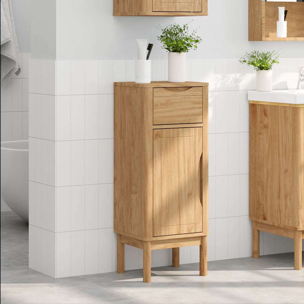 Badkamerkast FLORO Wasbruin 35 x 30 x 90 cm Massief Vurenhout is nu te koop bij PeponiXL, paradijselijk wonen!