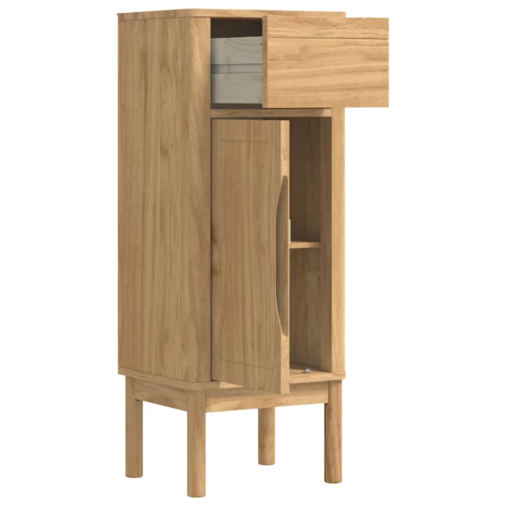 Badkamerkast FLORO Wasbruin 35 x 30 x 90 cm Massief Vurenhout is nu te koop bij PeponiXL, paradijselijk wonen!