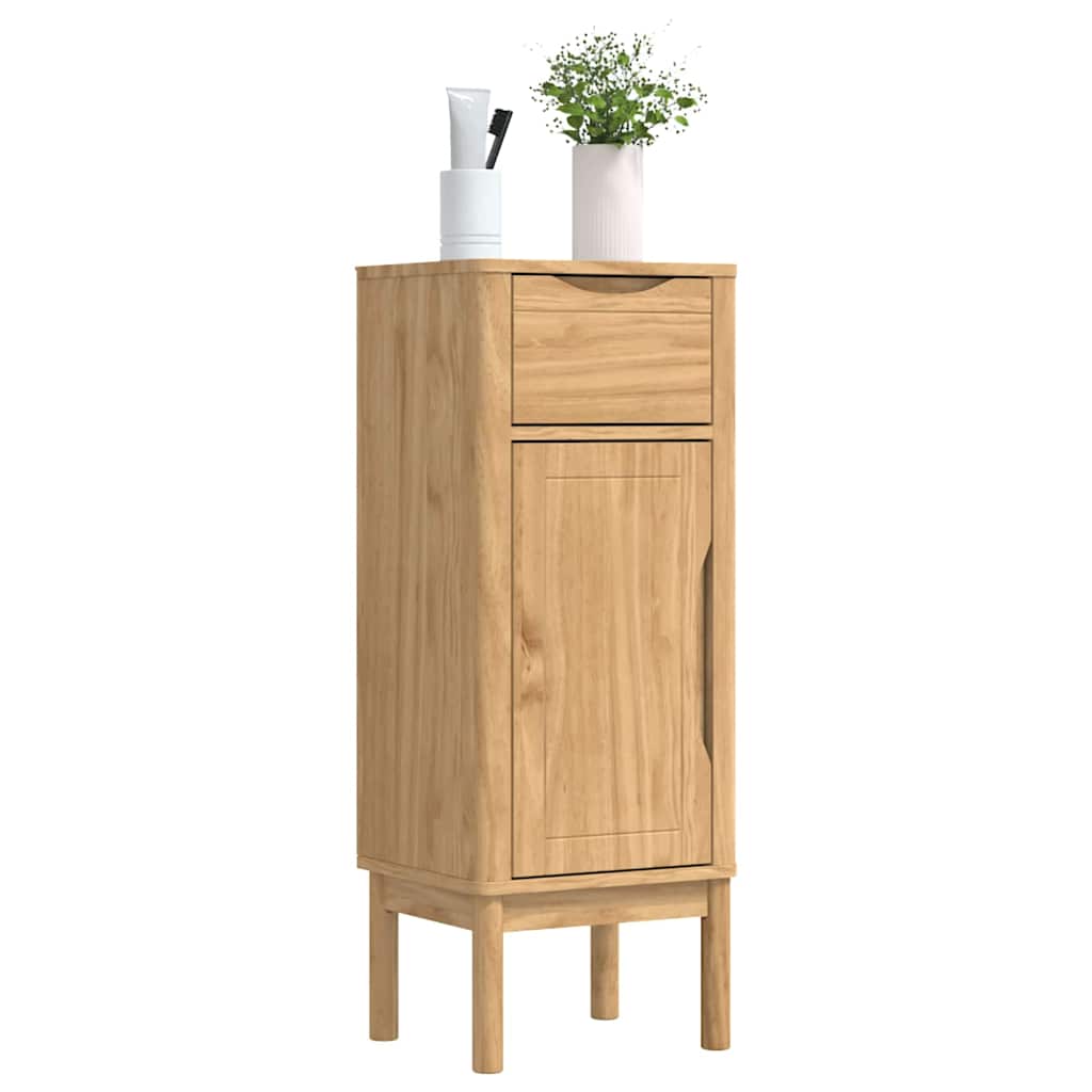 Badkamerkast FLORO Wasbruin 35 x 30 x 90 cm Massief Vurenhout is nu te koop bij PeponiXL, paradijselijk wonen!