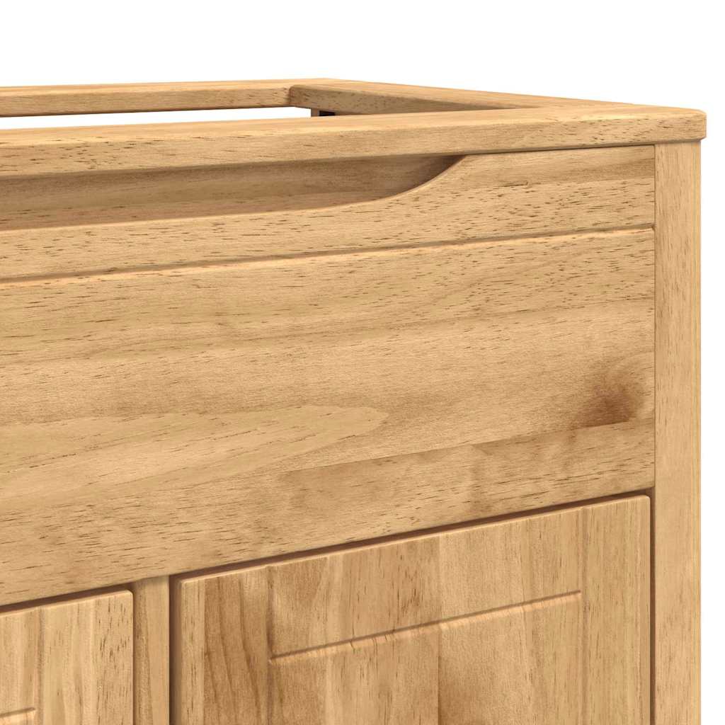 Badkamer wastafelkast met plank FLORO Wasbruin 60 x 40 x 80 cm is nu te koop bij PeponiXL, paradijselijk wonen!