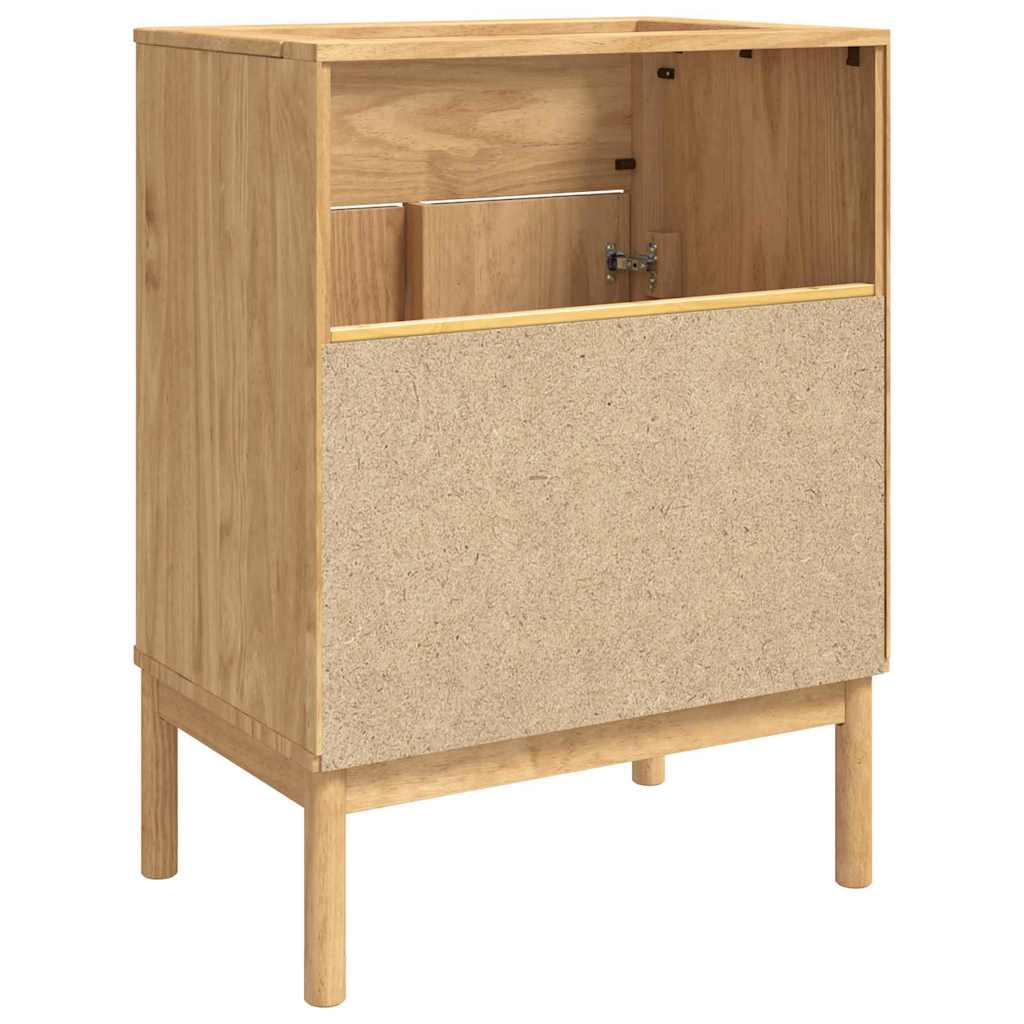 Badkamer wastafelkast met plank FLORO Wasbruin 60 x 40 x 80 cm is nu te koop bij PeponiXL, paradijselijk wonen!