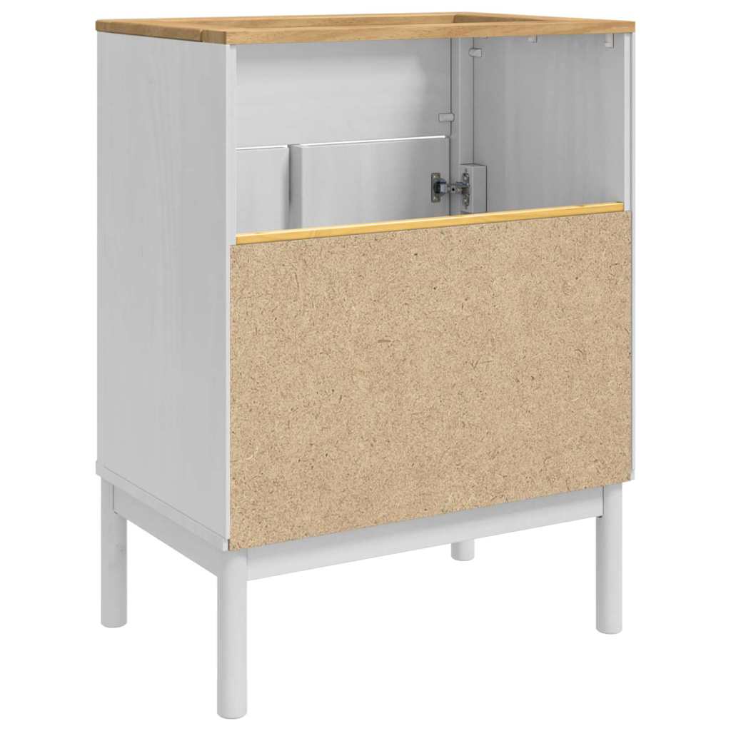Badkamer wastafelkast met plank FLORO Wit 60 x 40 x 80 cm is nu te koop bij PeponiXL, paradijselijk wonen!