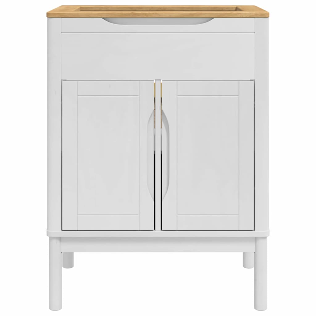 Badkamer wastafelkast met plank FLORO Wit 60 x 40 x 80 cm is nu te koop bij PeponiXL, paradijselijk wonen!