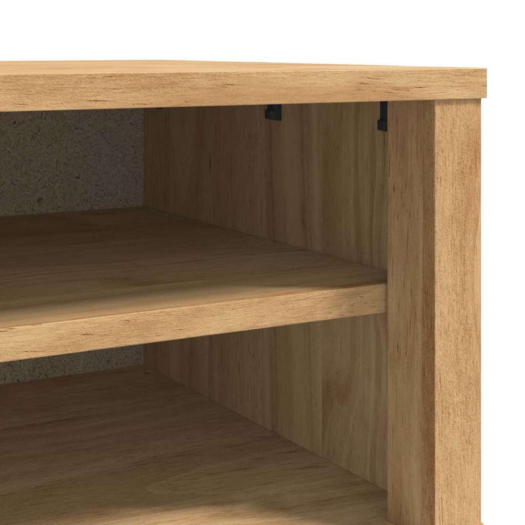 Hal bank FLORO Wasbruin 115 x 40 x 45 cm Massief Vurenhout is nu te koop bij PeponiXL, paradijselijk wonen!