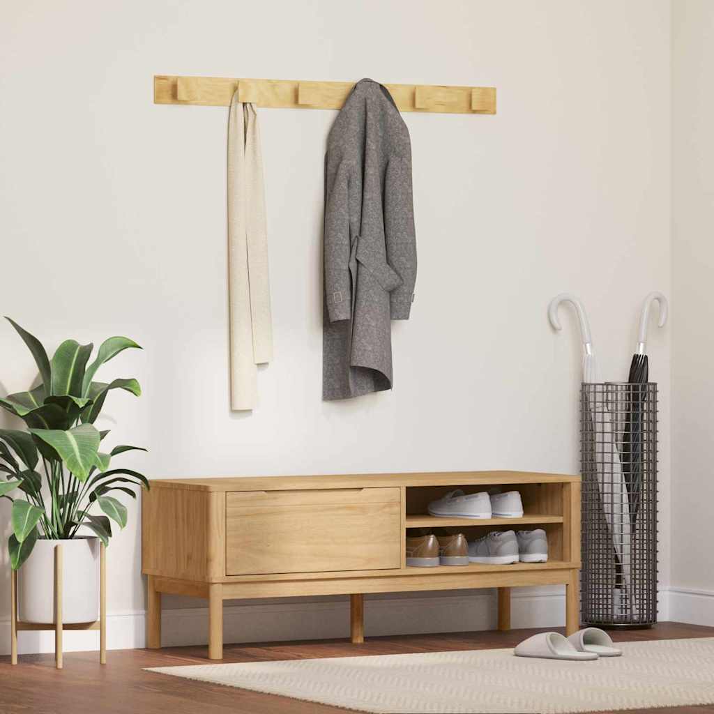 Hal bank FLORO Wasbruin 115 x 40 x 45 cm Massief Vurenhout is nu te koop bij PeponiXL, paradijselijk wonen!