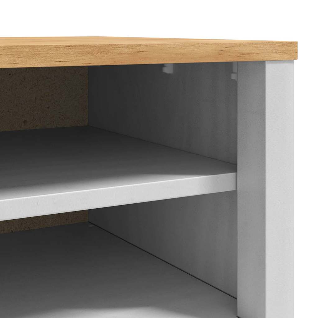 Hal bank met lade FLORO Wit 115 x 40 x 45 cm Massief Vurenhout is nu te koop bij PeponiXL, paradijselijk wonen!
