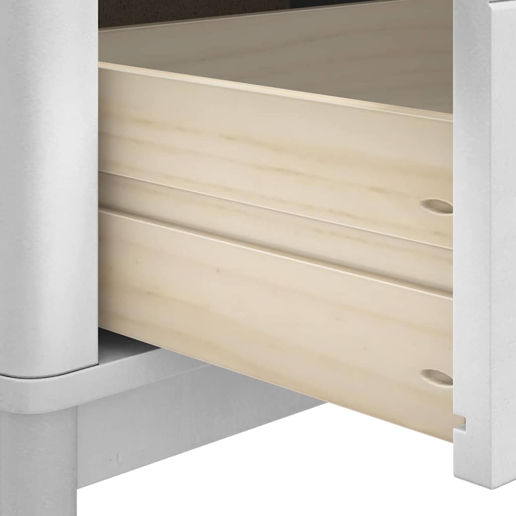 Hal bank met lade FLORO Wit 115 x 40 x 45 cm Massief Vurenhout is nu te koop bij PeponiXL, paradijselijk wonen!