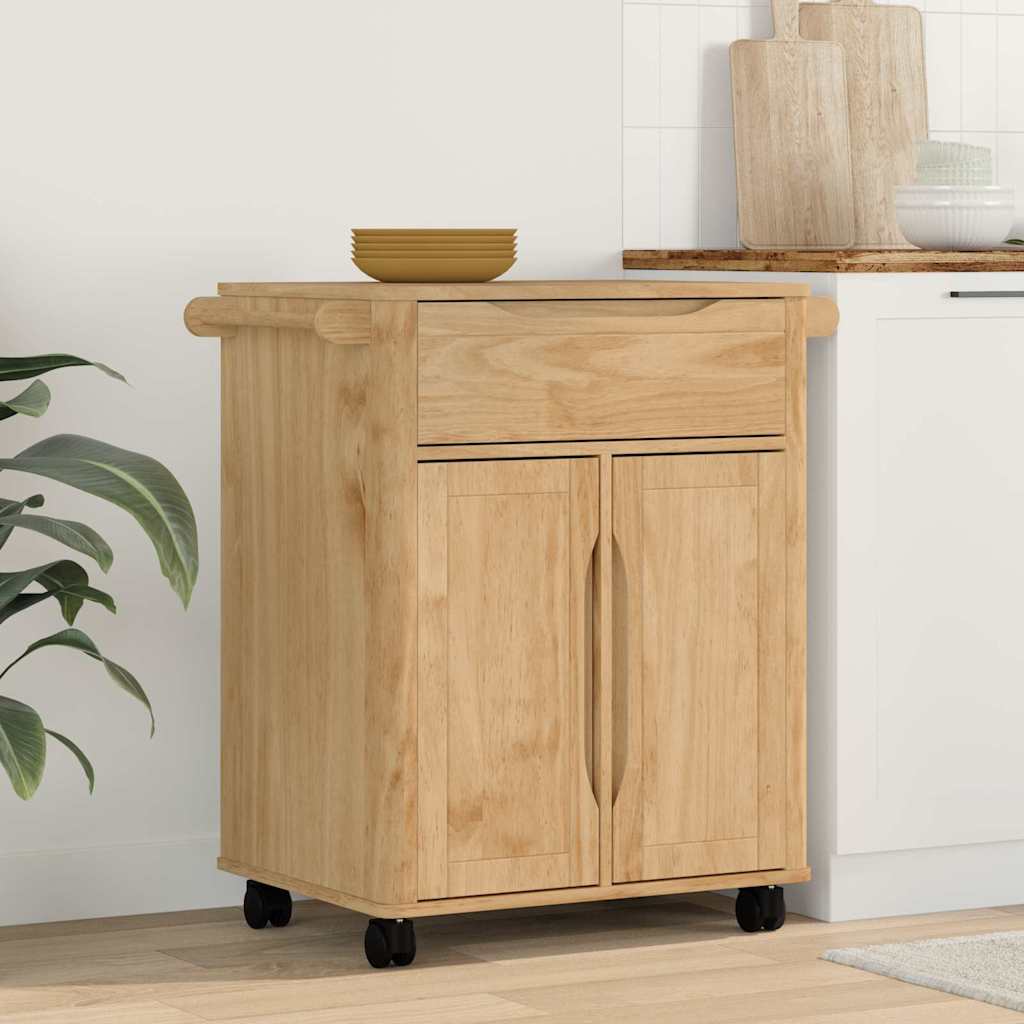 Keuken Trolley FLORO Wasbruin 72,5 x 45 x 80 cm is nu te koop bij PeponiXL, paradijselijk wonen!