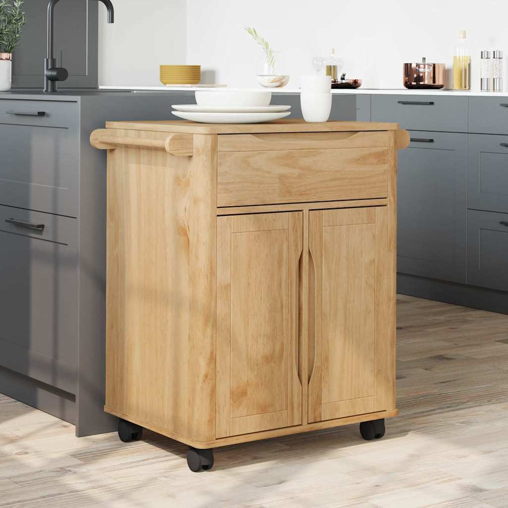 Keuken Trolley FLORO Wasbruin 72,5 x 45 x 80 cm is nu te koop bij PeponiXL, paradijselijk wonen!