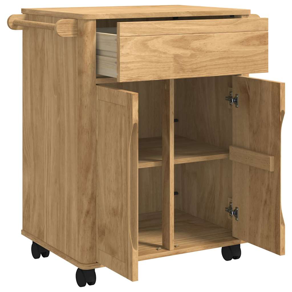 Keuken Trolley FLORO Wasbruin 72,5 x 45 x 80 cm is nu te koop bij PeponiXL, paradijselijk wonen!