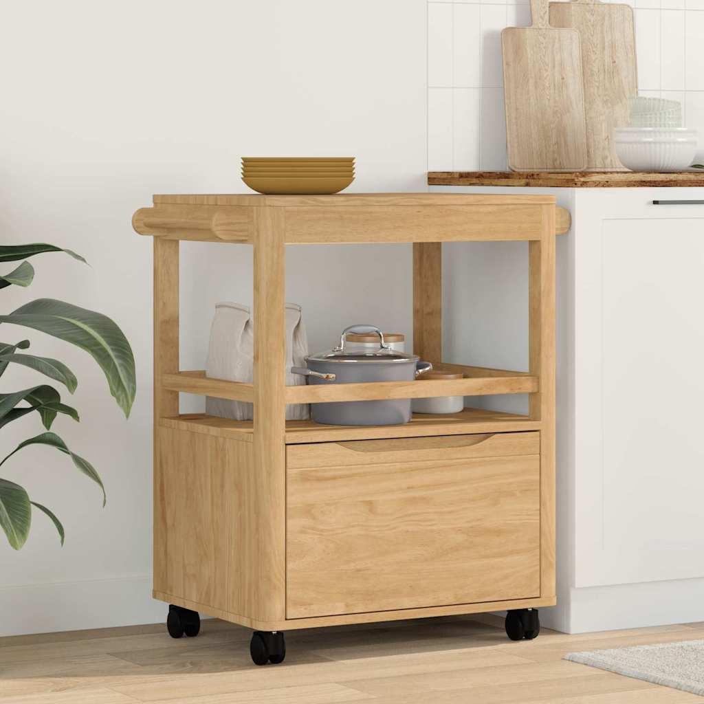 Keuken Trolley FLORO Wasbruin 72,5 x 45 x 80 cm is nu te koop bij PeponiXL, paradijselijk wonen!