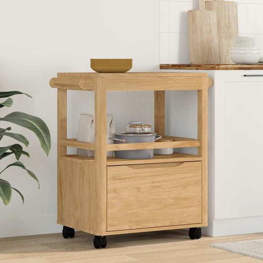 Keuken Trolley FLORO Wasbruin 72,5 x 45 x 80 cm is nu te koop bij PeponiXL, paradijselijk wonen!
