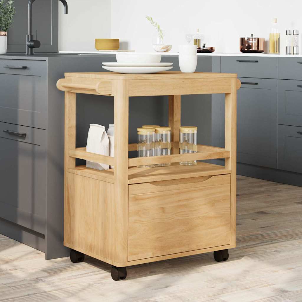 Keuken Trolley FLORO Wasbruin 72,5 x 45 x 80 cm is nu te koop bij PeponiXL, paradijselijk wonen!