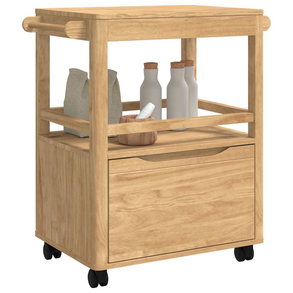 Keuken Trolley FLORO Wasbruin 72,5 x 45 x 80 cm is nu te koop bij PeponiXL, paradijselijk wonen!