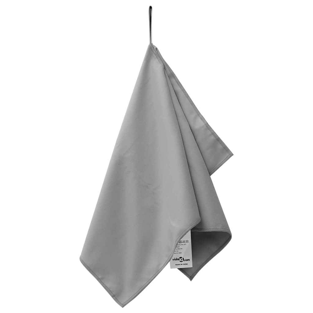 Sporthanddoeken 2 pcs Donkergrijs 50 x 30 cm is nu te koop bij PeponiXL, paradijselijk wonen!