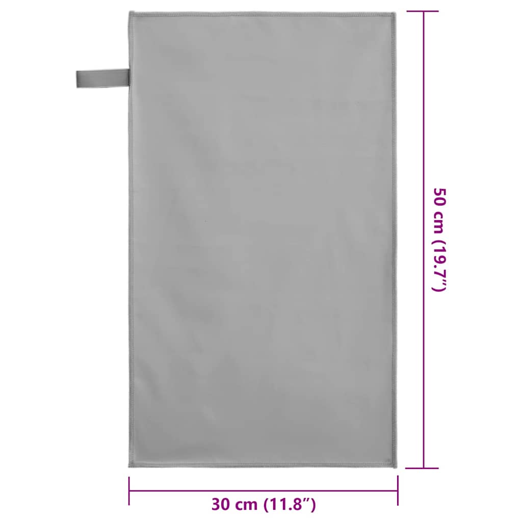Sporthanddoeken 2 pcs Donkergrijs 50 x 30 cm is nu te koop bij PeponiXL, paradijselijk wonen!