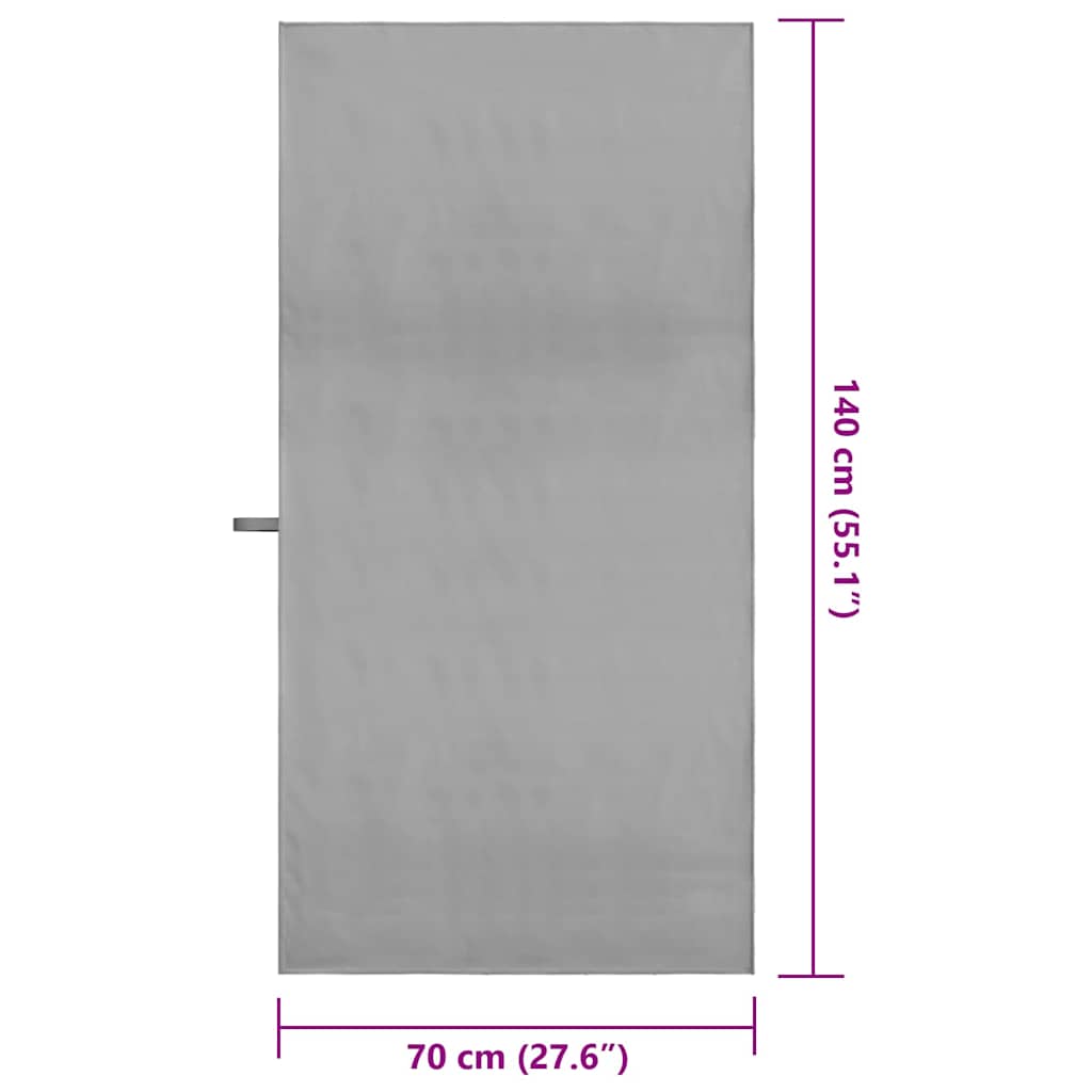 Sporthanddoeken 2 pcs Donkergrijs 140 x 70 cm is nu te koop bij PeponiXL, paradijselijk wonen!