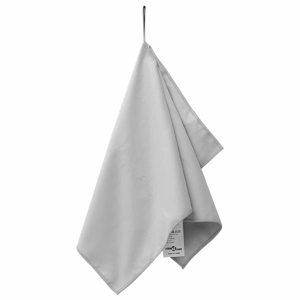 Sporthanddoeken 2 pcs Grijs 50 x 30 cm Polyester en polyamide is nu te koop bij PeponiXL, paradijselijk wonen!