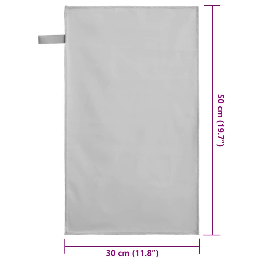 Sporthanddoeken 2 pcs Grijs 50 x 30 cm Polyester en polyamide is nu te koop bij PeponiXL, paradijselijk wonen!