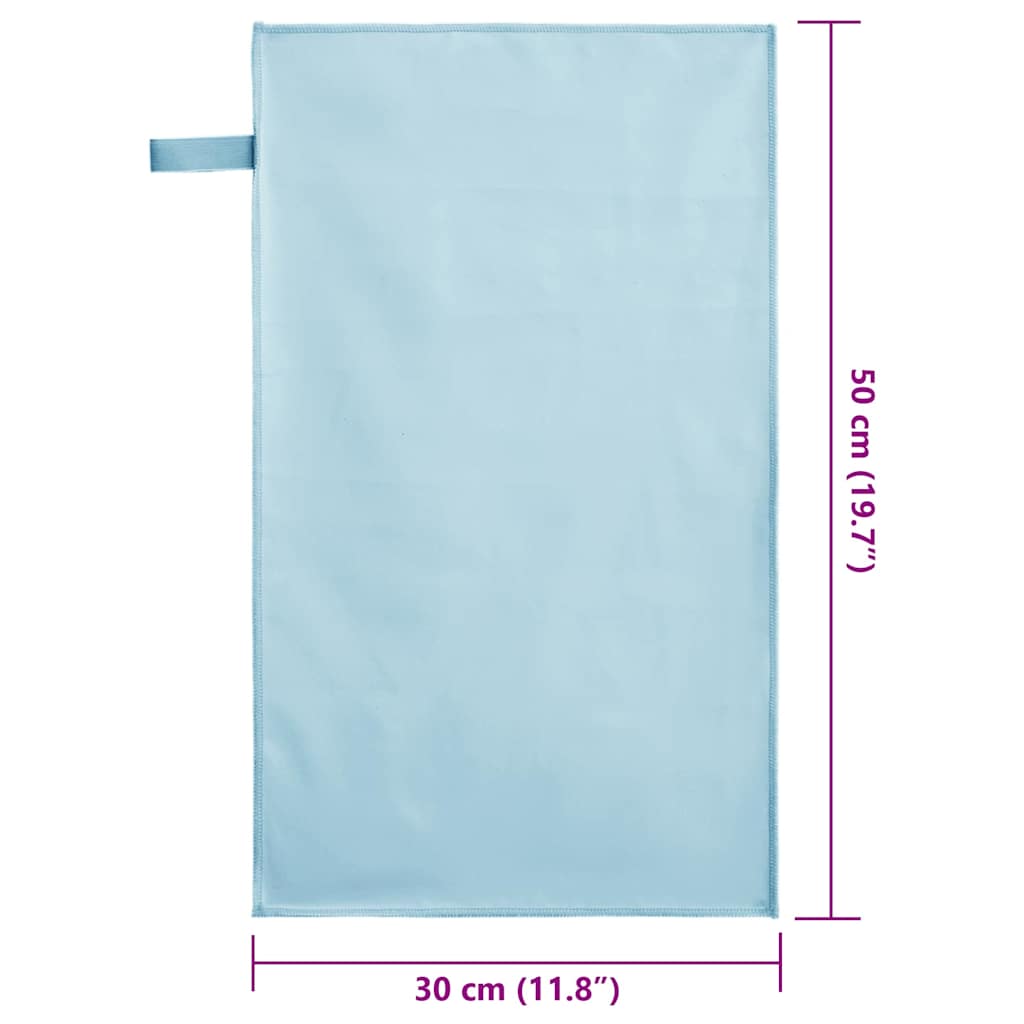 Sporthanddoeken 2 pcs Blauw 50 x 30 cm Polyester en polyamide is nu te koop bij PeponiXL, paradijselijk wonen!
