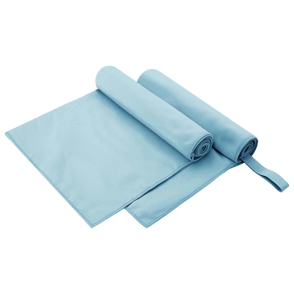 Sporthanddoeken 2 pcs Blauw 100 x 50 cm Polyester en polyamide is nu te koop bij PeponiXL, paradijselijk wonen!