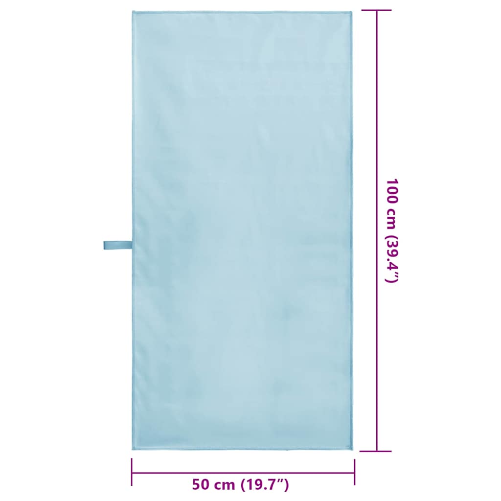 Sporthanddoeken 2 pcs Blauw 100 x 50 cm Polyester en polyamide is nu te koop bij PeponiXL, paradijselijk wonen!
