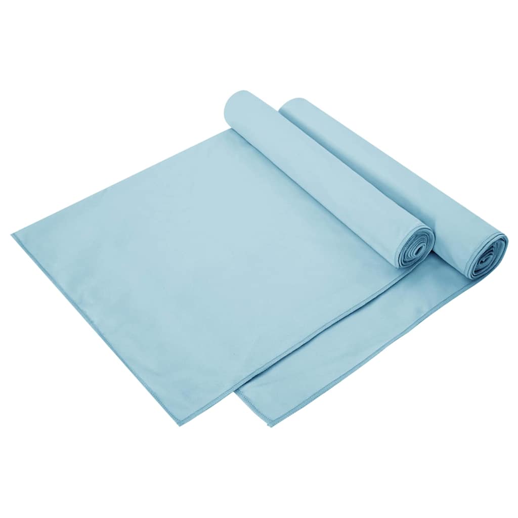 Sporthanddoeken 2 pcs Blauw 140 x 70 cm Polyester en polyamide is nu te koop bij PeponiXL, paradijselijk wonen!