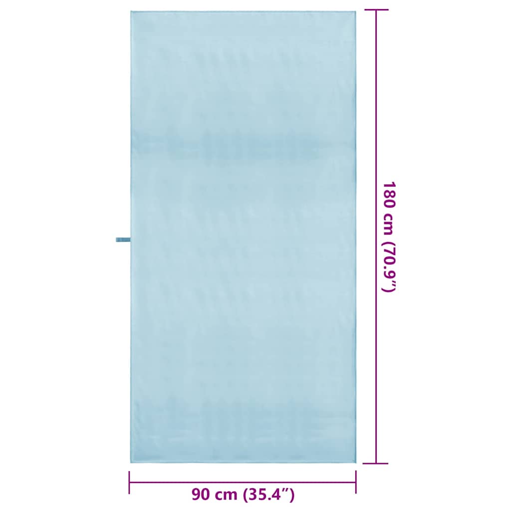 Sporthanddoeken 2 pcs Blauw 180 x 90 cm Polyester en polyamide is nu te koop bij PeponiXL, paradijselijk wonen!