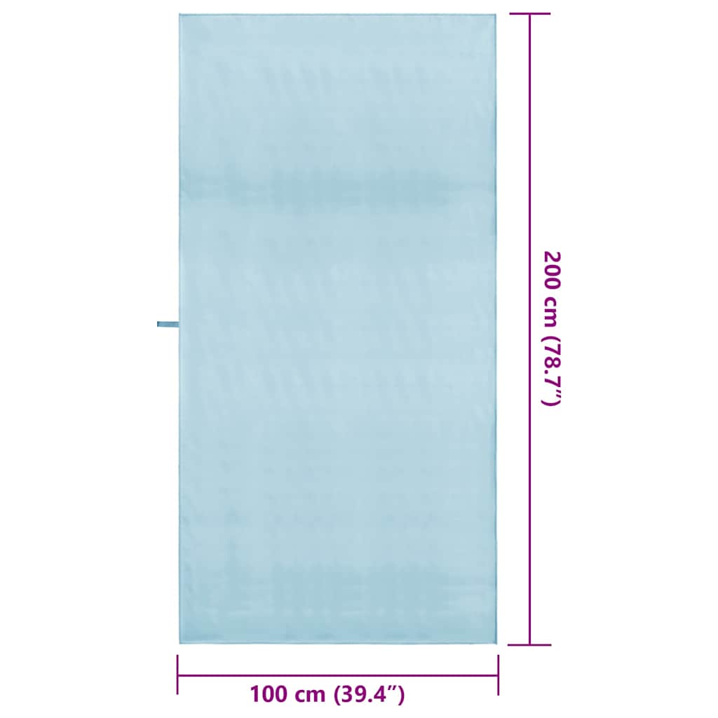 Sporthanddoeken 2 pcs Blauw 200 x 100 cm Polyester en polyamide is nu te koop bij PeponiXL, paradijselijk wonen!