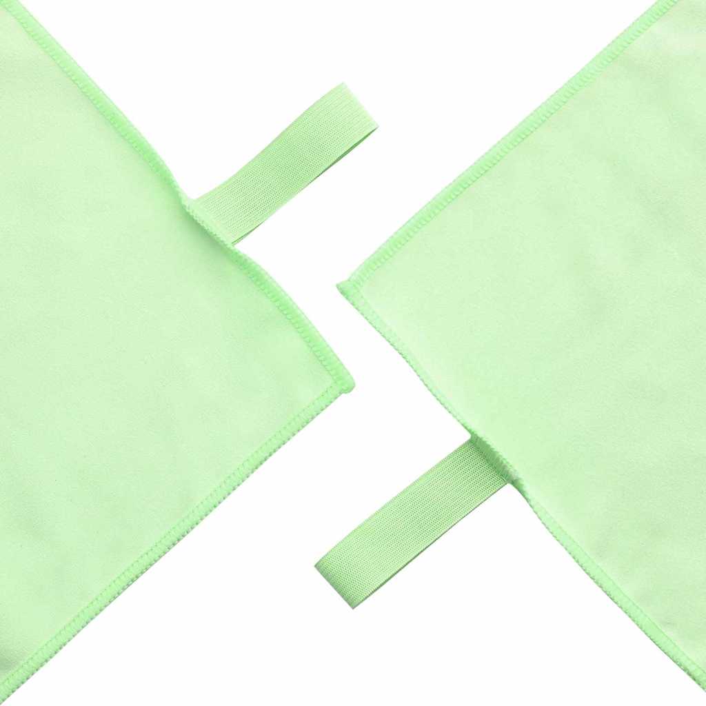 Sporthanddoeken 2 pcs Groen 50 x 30 cm Polyester en polyamide is nu te koop bij PeponiXL, paradijselijk wonen!