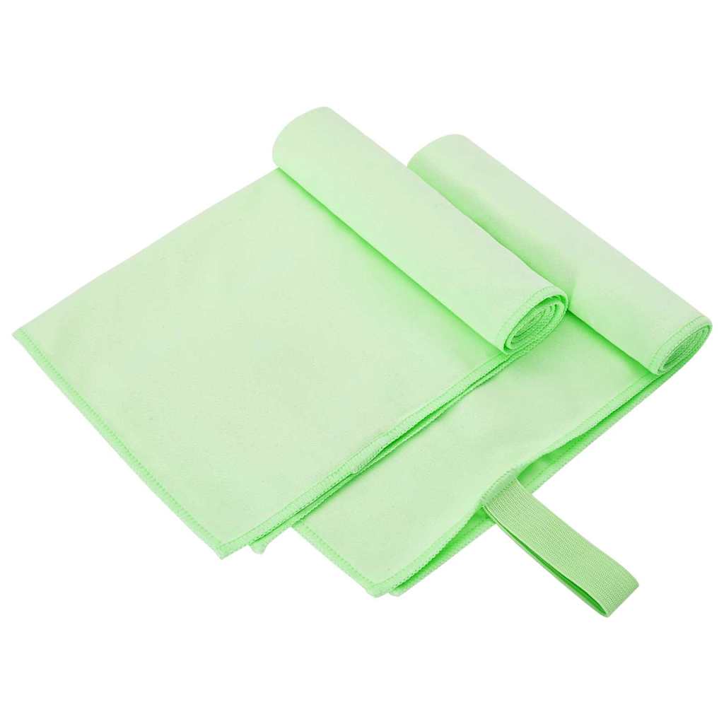 Sporthanddoeken 2 pcs Groen 50 x 30 cm Polyester en polyamide is nu te koop bij PeponiXL, paradijselijk wonen!
