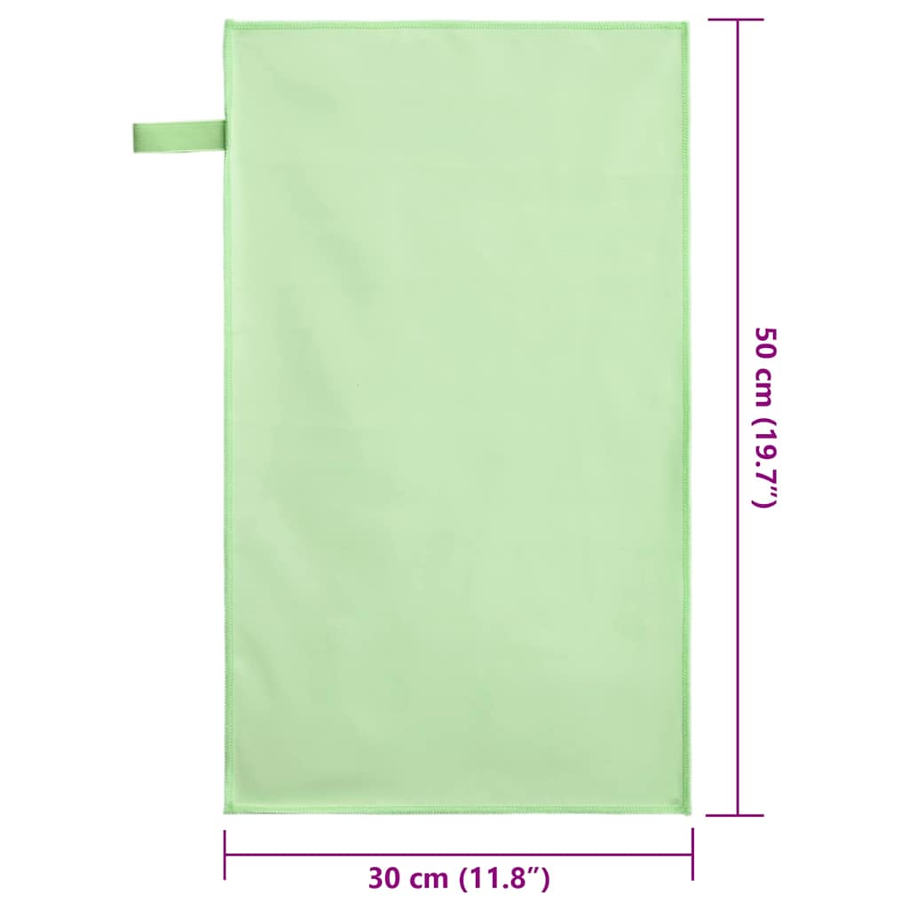 Sporthanddoeken 2 pcs Groen 50 x 30 cm Polyester en polyamide is nu te koop bij PeponiXL, paradijselijk wonen!