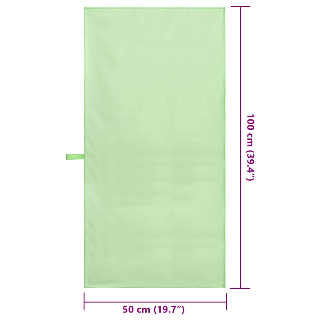 Sporthanddoeken 2 pcs Groen 100 x 50 cm Polyester en polyamide is nu te koop bij PeponiXL, paradijselijk wonen!