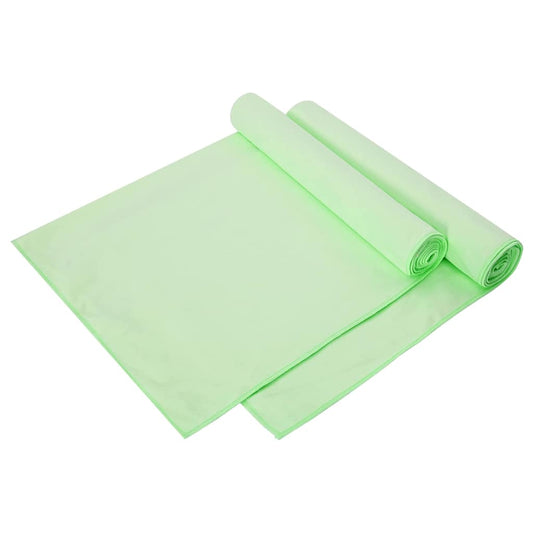 Sporthanddoeken 2 pcs Groen 140 x 70 cm Polyester en polyamide is nu te koop bij PeponiXL, paradijselijk wonen!